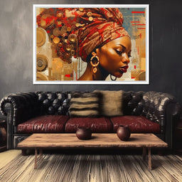 African Portrait Dingane - Sakeem Gibbs | NicheCanvas