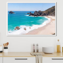 Turquoise Serenity Shores - NicheCanvas