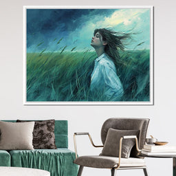 Zephyr's Embrace in Verdure - NicheCanvas