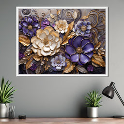 Glass Bloom in Golden Twilight - NicheCanvas