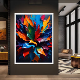 Paint Splatter Flower - Johanjjf - NicheCanvas