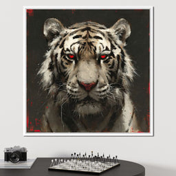 Tiger Gaze in Ember Hue - NicheCanvas