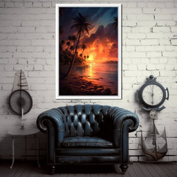 Breathtaking Sunset in California - NicheCanvas