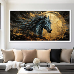 Astral Equine Eclipse - NicheCanvas