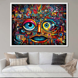 Vibrant Doodle Cyberpunk - NicheCanvas