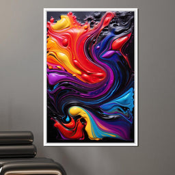 Twilight Abyss Energetic Pour - NicheCanvas