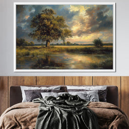 Golden Oak Reflections - NicheCanvas