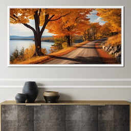 Lone Fall Road - NicheCanvas