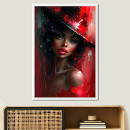 Siren in Rouge Nocturne - NicheCanvas
