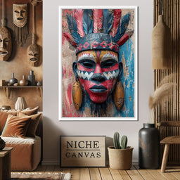 Tribal Echoes in Color - NicheCanvas