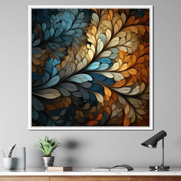 Mosaic Leaf Dreamscape - NicheCanvas