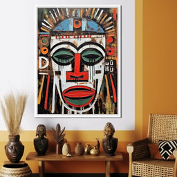 Tribal Mask 17 - Sakeem Gibbs - NicheCanvas