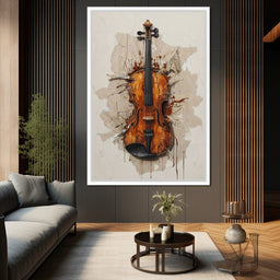 Violin Melody Unfurled  - NicheCanvas