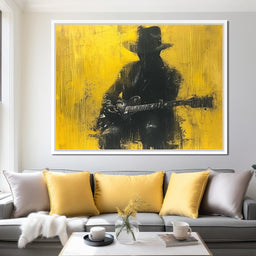 Golden Melody Silhouette - NicheCanvas