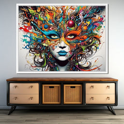 Vibrant Doodle of Visual Delight - NicheCanvas