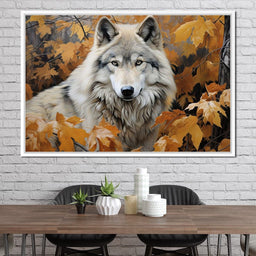 Autumnal Arctic Wolf - NicheCanvas