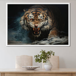 Angry Siberian Tiger - NicheCanvas
