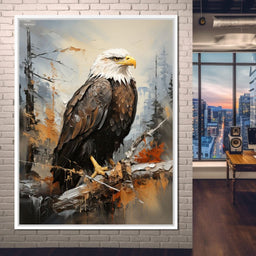 Majestic Eagle Outlook - NicheCanvas