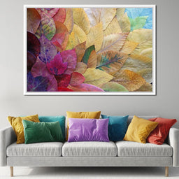 Fallen Autumn Leaves - NicheCanvas