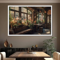 Floral Window - NicheCanvas