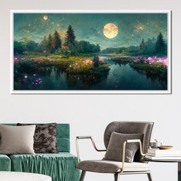 Glittering Lake - NicheCanvas