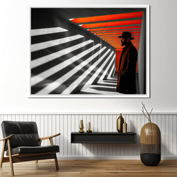 Shadows of Urban Sunrise - NicheCanvas