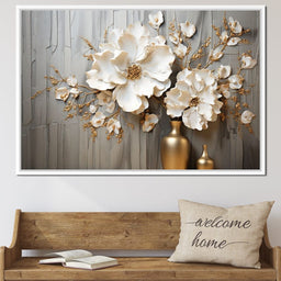 Floral Symphony by the Window - NicheCanvas