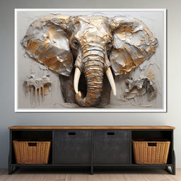 Silver Elephant - NicheCanvas