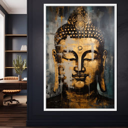 Gracious Golden Buddha - NicheCanvas