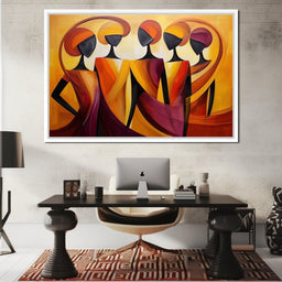 Golden Elegance in Abstract  - NicheCanvas