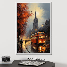 Vintage London Street - NicheCanvas