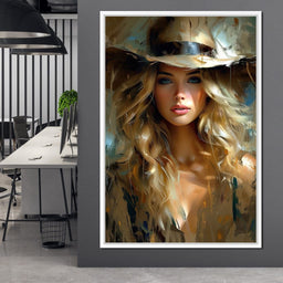 Golden Serenity Portrait - NicheCanvas