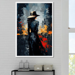 Dusk Enigma in Monochrome - NicheCanvas