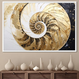 Golden Nautilus Reverie - Tanni Cylon - NicheCanvas