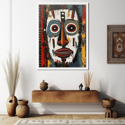 Tribal Mask 15 - Sakeem Gibbs - NicheCanvas