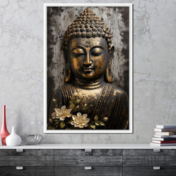 Golden Gaze of the Buddha - NicheCanvas