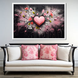 Embracing Petal Heartbeat - NicheCanvas