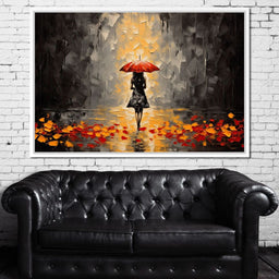 Autumn Rain Melancholy - NicheCanvas