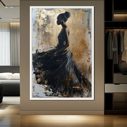 Golden Noir Elegance - NicheCanvas