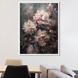 White & Pink Flowers - NicheCanvas