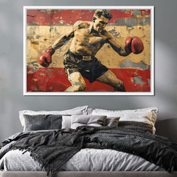 Vintage Boxing Legend - NicheCanvas