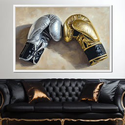 Golden Duel of Titans - NicheCanvas