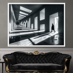 Shadowplay Geometric Solitude - NicheCanvas