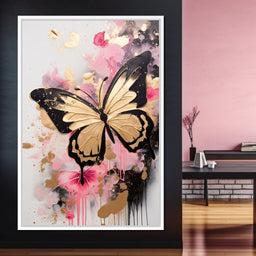 Dreamflight in Pink Hues - NicheCanvas