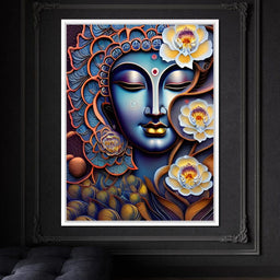 Buddha Face 01 - NicheCanvas