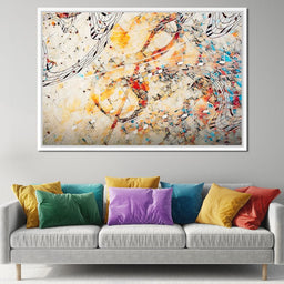 Colorful Music Notes - NicheCanvas