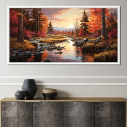 Magnificent Autum By The Lake - NicheCanvas