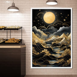 Golden Night in the Universe - NicheCanvas