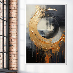 Abyssal Gold Embrace - Tanni Cylon - NicheCanvas