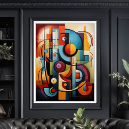 Mosaic of Colorful Cubism - NicheCanvas